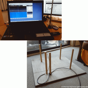 January 2016: I have just started experimenting with software defined radio astronomy. The antenna (bottom) is designed to work at 21 Mhz to collect radio waves from the Sun.