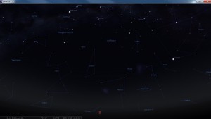 Looking South at 6:30 pm AEST. Produced for an observer based on the Gold Coast, Queensland, Australia using the freeware astronomy program Stellarium. The chart will also be useful for an observer based elsewhere on the East Coast of Australia.