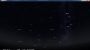 Looking South at 7 pm AEST. Produced for an observer based on the Gold Coast, Queensland, Australia using the freeware astronomy program Stellarium. The chart will also be useful for an observer based elsewhere on the East Coast of Australia.