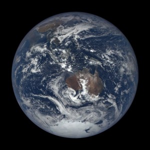 Image captured by the Earth Polychromatic Imaging Camera on the DSCOVR satellite at 1:39 pm AEST 6 December 2015.