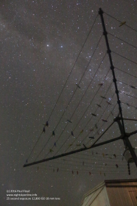 The 'Pointers' and the Southern Cross this morning. No aurora!