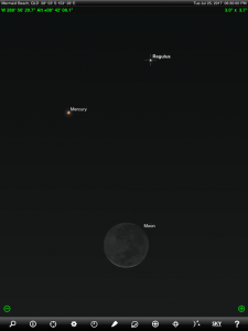 Mercury, Venus, Uranus and Neptune finder chart. Chart prepared for 5.15 am AEST on Saturday 3 June 2017 for the Gold Coast, Queensland, Australia (but will be also useful for elsewhere in Eastern Australia). Chart prepared using the highly recommended Sky Safari Pro tablet app. Used with permission.