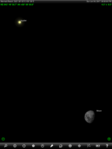 Venus and Uranus finder chart. Chart prepared for 5.15 am AEST on Saturday 3 June 2017 for the Gold Coast, Queensland, Australia (but will be also useful for elsewhere in Eastern Australia). Chart prepared using the highly recommended Sky Safari Pro tablet app. Used with permission.